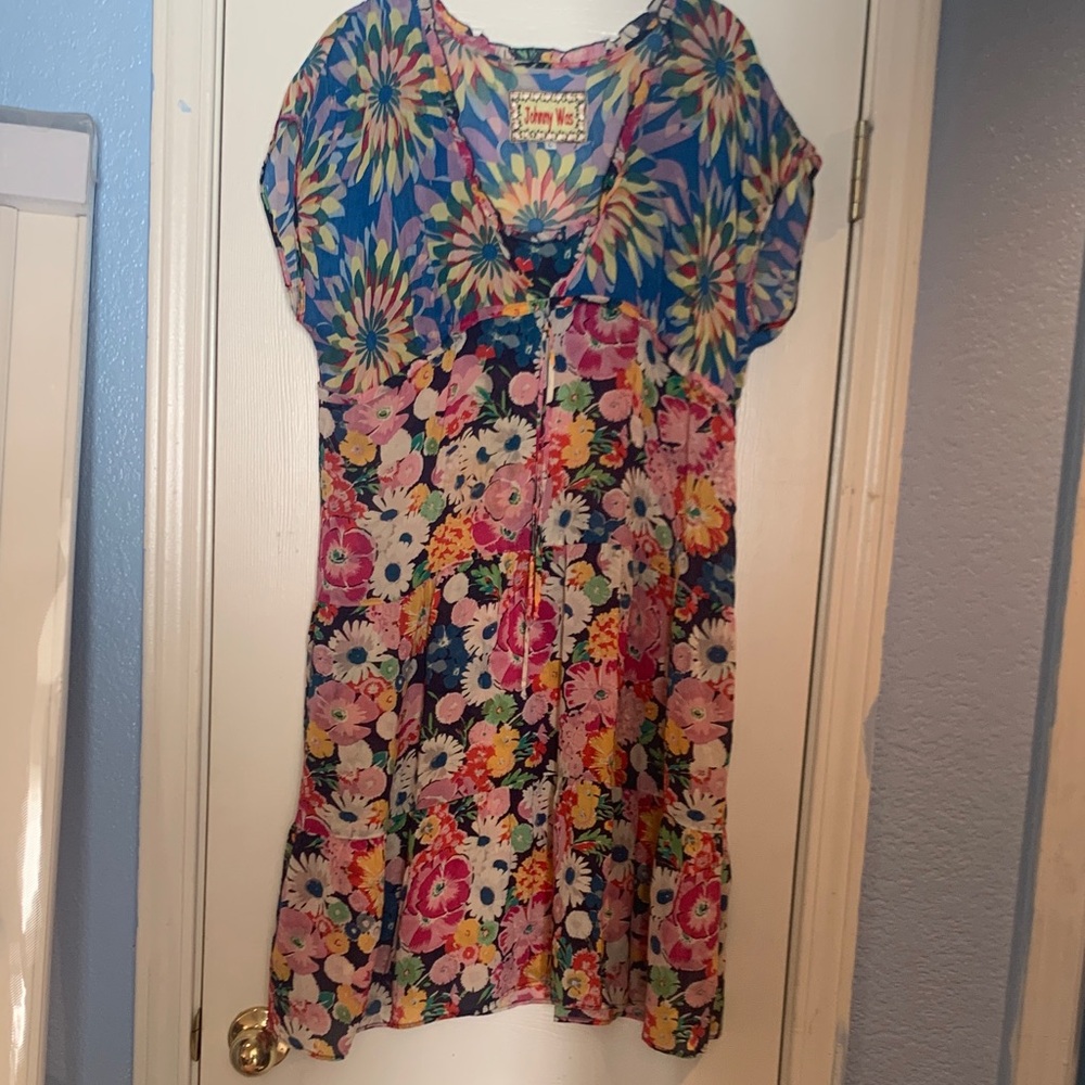 Johnny Was Multicolor Floral Dress